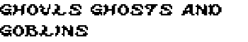 ghouls ghosts and goblins font